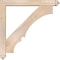 Ekena Millwork Balboa Arts and Crafts Smooth Bracket w/ Offset Brace, Douglas Fir, 5 1/2"W x 38"D x 38"H BKT0604X38X38BOA03SDF - alternate 4